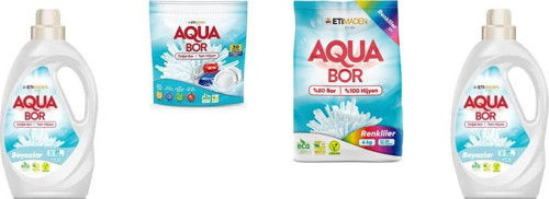 Doğal Mineralli Sıvı Beyaz + Tablet + 4 Kg Renkliler + Sıvı Beyaz 4 Lü Set