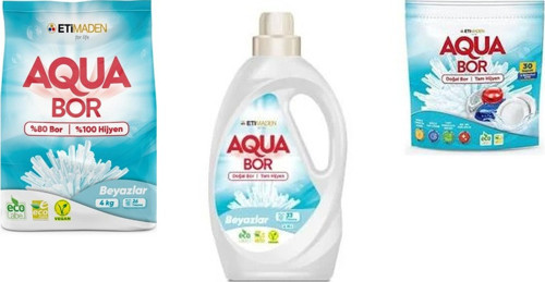Doğal Mineralli 4 Kg Beyaz + Sıvı Beyaz + Tablet 3 Lü Set