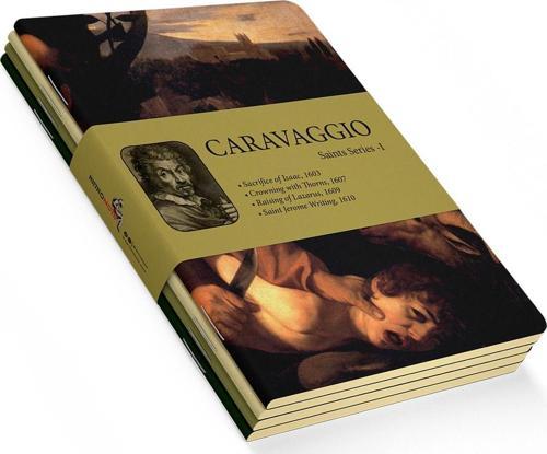 Caravaggio 4'lü Defter Seti 3 - Saints Series I - Çizgisiz - 64 Sayfa - 14x21cm