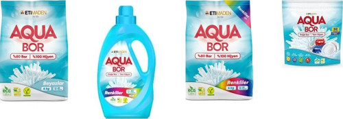 Doğal Mineralli 4 Kg Beyaz + Sıvı Renkliler + 4 Kg Renkliler + Tablet 4 Lü Set