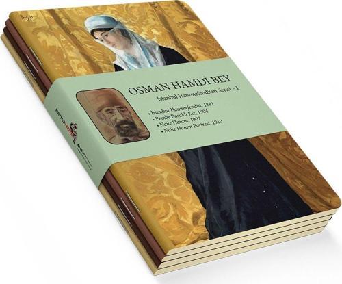 Osman Hamdi Bey 4'lü Defter Seti 1 - Istanbul Hanımefendileri 1 - Çizgisiz - 64 Sayfa - 10,5x14cm