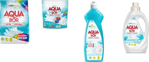 Doğal Mineralli 4 Kg Renkliler + Tablet + Elde Bulaşık + Sıvı Beyaz 4 Lü Set