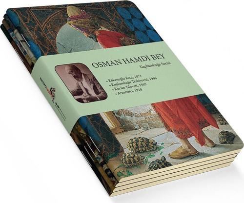 Osman Hamdi Bey 4'lü Defter Seti 3 - Kaplumbağa Serisi - Çizgisiz - 64 Sayfa - 10,5x14cm