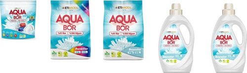 Doğal Mineralli Tablet + 4 Kg Renkliler + 4 Kg Beyaz + Sıvı Beyaz + Sıvı Beyaz 5 Li Set