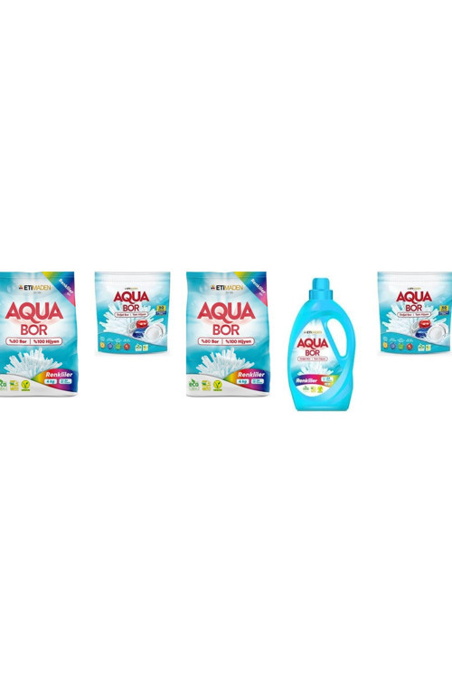 Doğal Mineralli 4Kg Renkliler + Tablet + 4Kg Renkliler + Sıvı Renkliler + Tablet Set