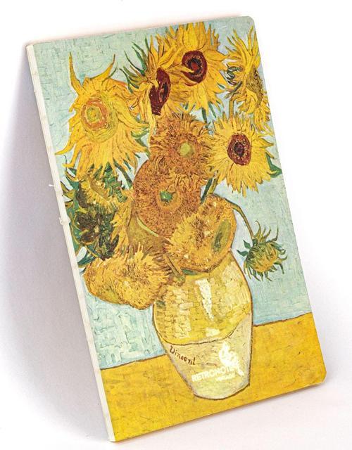Vintage Serisi 5 - Van Gogh - Vase With Twelve Sunflowers, 1888 - Çizgisiz - 96 Sayfa - 14,8x21cm