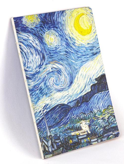 Vintage Serisi 2 - Van Gogh - The Starry Night, 1889 - Çizgisiz - 96 Sayfa - 14,8x21cm