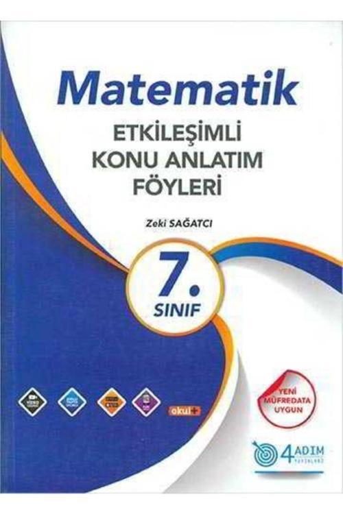 4 Adım Yayınları 4 Adım 7.Sınıf Matematik Etkileşimli Konu Anlatım Föyleri