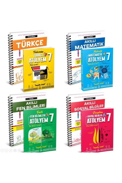 Arı Yayıncılık 7. Sınıf 8 li Atölye Ve Defterim Seti