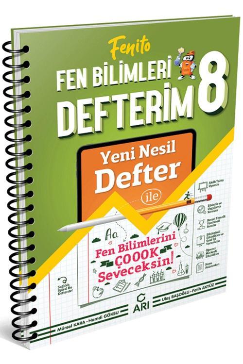 Arı Yayıncılık Arı Yayınları 8. Sınıf Fen Bilimleri Defterim Fenito