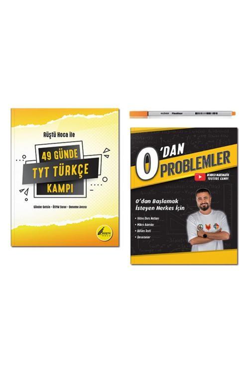 Rehber Matematik 0 dan Problemler - Rüştü Hoca ile 49 Günde Tyt Türkçe Kampı Set 2 Kitap Youtube Kampı