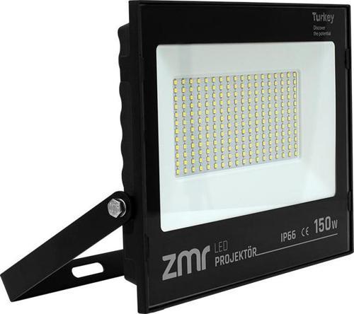 PM-22586 150 Watt - 220 Volt 6500K IP66 150* Işık Açısı Siyah Slim Kasa Beyaz Led Projektör