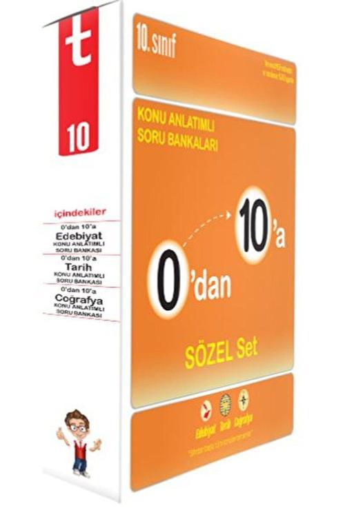 Tonguç Akademi 10. Sınıf 0'dan 10'a Konu Anlatımlı Soru Bankaları Sözel Set 8683781816163