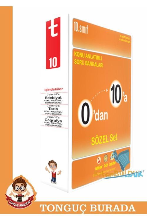 Tonguç Akademi 10. Sınıf 0'dan 10'a Konu Anlatımlı Sözel Soru Bankası Set