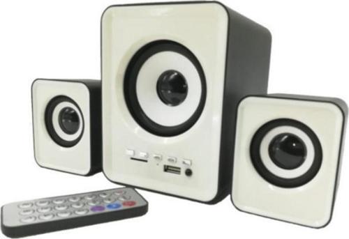 D23 Beyaz Bluetooth Hoparlör - 3.5Mm Kablolu Bilgisayar Hoparlörü
