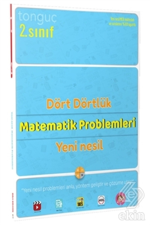 Tonguç Akademi 2. Sınıf Dört Dörtlük Yeni Nesil Matematik Problem