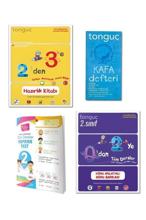 Tonguç Akademi 2.sınıf 0'dan 2'ye Konu Anlatımlı Soru Bankası Ve 2'den 3'e Hazırlık Kitabı + kafa Defteri + yaprak Test