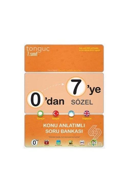 Tonguç Akademi 2021 7.sınıf 0'dan 7'ye Sözel Konu Anlatımlı Soru /