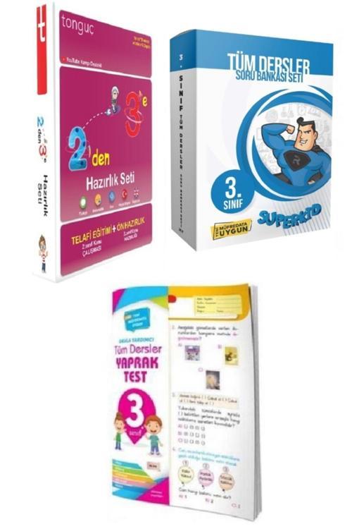 Tonguç Akademi 2'den 3'e Hazırlık Seti Ve Superkid 3. Sınıf Tüm Dersler Soru Bankası Seti
