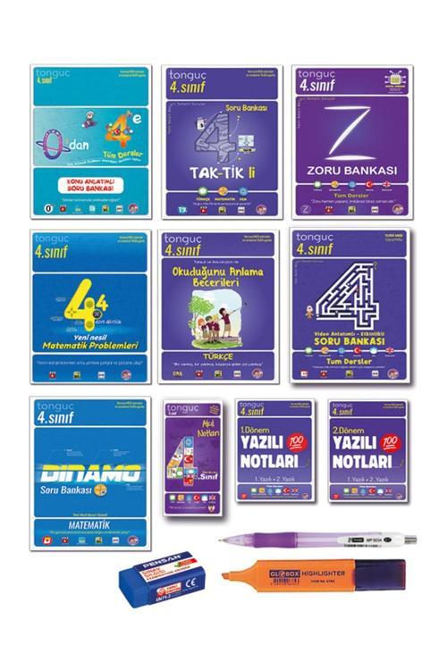 Tonguç Akademi 4. Sınıf Şampiyon Set 1 ve 2 Dönem Yazılı Notları Tüm Dersler Etkinlikli Zoru Taktikli Soru Bankası