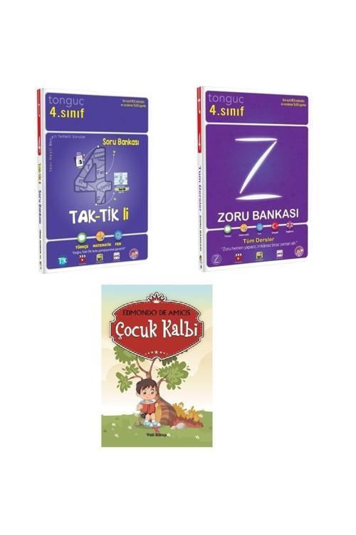 Tonguç Akademi 4. Sınıf Tüm Dersler Zoru Bankası Ve 4. Sınıf Taktikli Soru Bankası Ile Çocuk Kalbi Hikaye Hediye