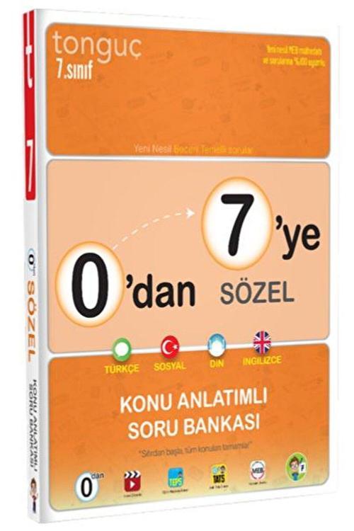 Tonguç Akademi 7. Sınıf 0'dan 7'ye Sözel Konu Anlatımlı Soru Bankası Kolektif 9786258152449