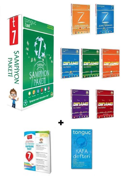 Tonguç Akademi 7. Sınıf Şampiyon Paketi Seti 7 Kitap + 7.sınıf Tüm Dersler Yaprak Test + Kafa Defteri Hediye