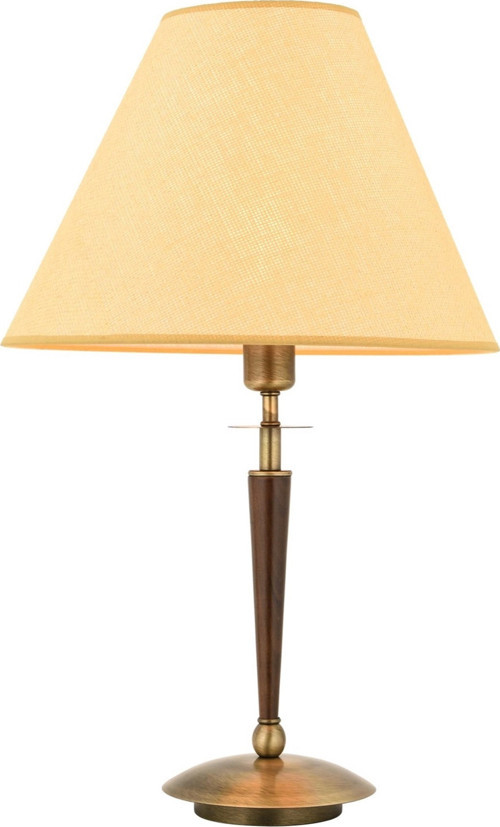 HML-9009-1EB Eskitme Boya Masa Lambası E27 Metal Ahşap H: 65 cm, Ø: 40 cm
