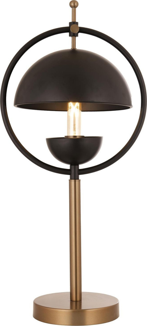 ML-9139-1BSY Eskitme/Siyah Boya/Kaplama Masa Lambası E27 Metal H: 70 cm, Ø: 25 cm