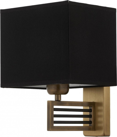 AP-9136-1EB Eskitme Boya Aplik E27 Metal Kumaş H: 25 cm, WxD: 20x21 cm