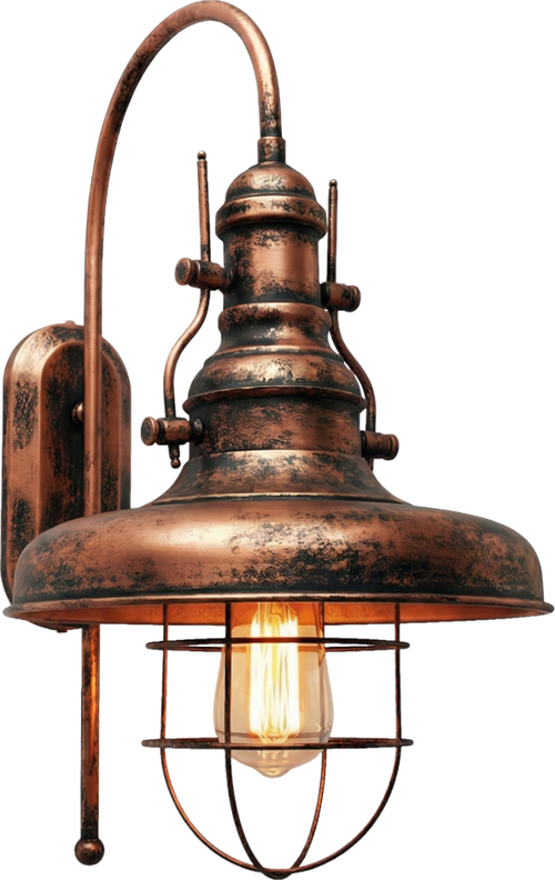 AP-4106-M2-CPR Bakır Kaplama Aplik E27 Metal H: 55 cm, WxD: 32x22 cm