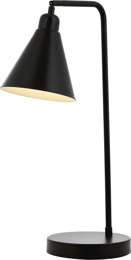 ML-62077-02 Siyah Boya Masa Lambası E27 Metal H: 55 cm, WxD: 32x16 cm