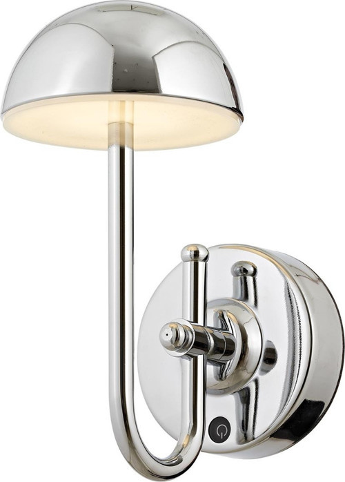 AP-64004-K Krom Kaplama Aplik LED Metal Pleksi H: 25 cm, WxD: 12x20 cm