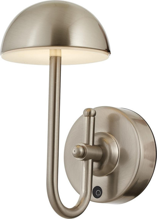 AP-64004-N Nikel Kaplama Aplik LED Metal Pleksi H: 25 cm, WxD: 12x20 cm