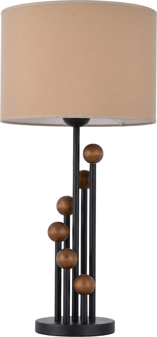 ML-9140-1BSY Siyah Boya Masa Lambası E27 Metal H: 60 cm, Ø: 35 cm