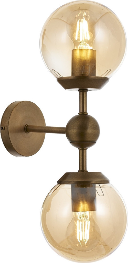 AP-62076-02 Eskitme Kaplama Aplik E27 Metal H: 45 cm, WxD: 15x25 cm