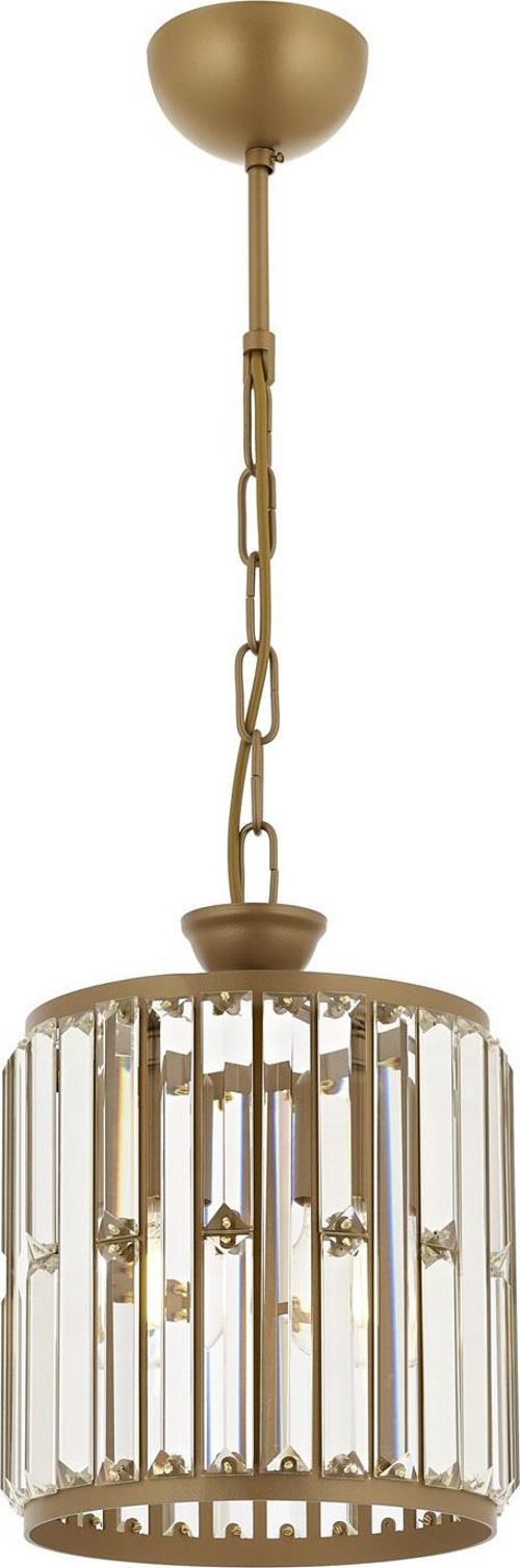 AV-1667-1EB Eskitme Boya Modern Avize E27 Metal Kristal H: 65 cm, Ø: 20 cm