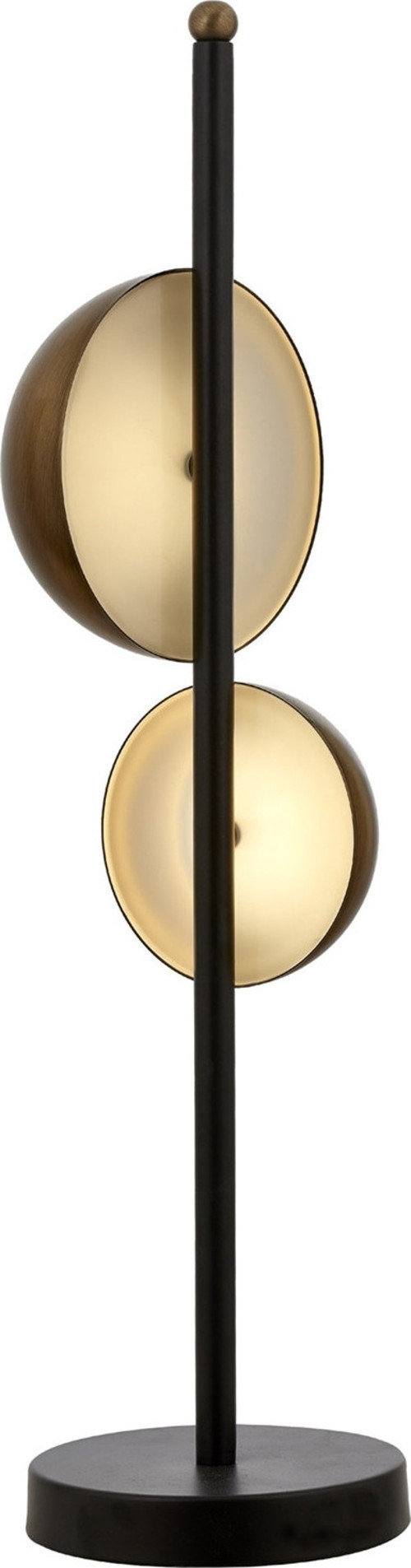 ML-9113-2BSY Siyah Boya Masa Lambası LED Metal Pleksi H: 60 cm, Ø: 15 cm