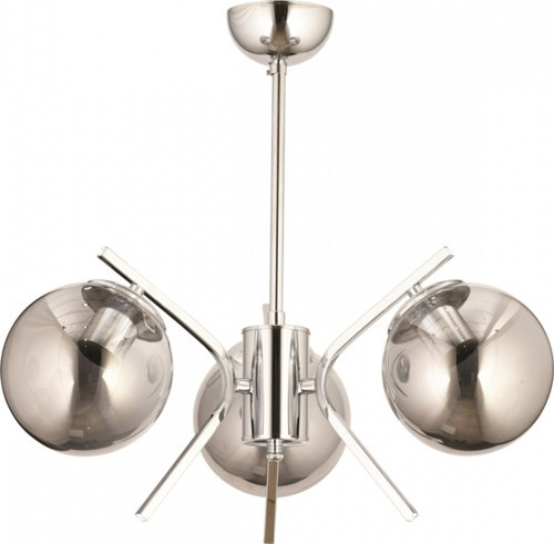 AV-7013-392-3K Krom Kaplama Modern Avize E27 Metal Cam H: 53 cm, Ø: 47 cm
