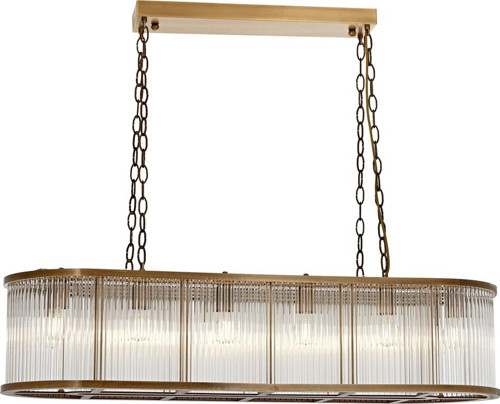 AV-1866-E120X40 Eskitme Kaplama Modern Avize E27 Metal Cam H: 100 cm, WxD: 120x40 cm