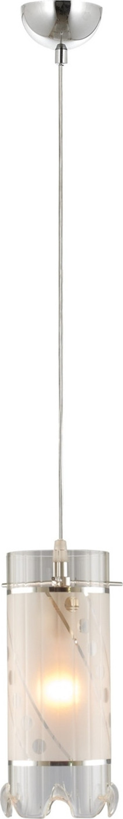 AV-4046-1K Krom Kaplama Modern Avize E14 Metal Cam H: 115 cm, Ø: 11 cm