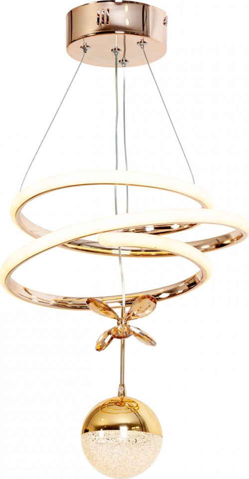 AV-7014-6139-3BKR-1TK Bakır Kaplama Modern Avize LED Alüminyum Silikon H: 80 cm, Ø: 32 cm