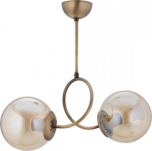 AV-7013-452-2E Eskitme/Siyah Kaplama Modern Avize E27 Metal Cam H: 43 cm, Ø: 43 cm