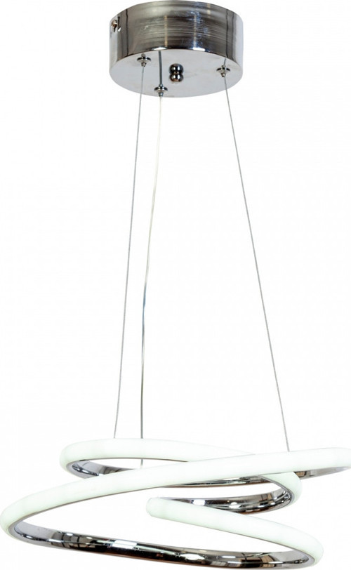 AV-7014-6139-3K Krom Kaplama Modern Avize LED Alüminyum Silikon H: 80 cm, Ø: 32 cm