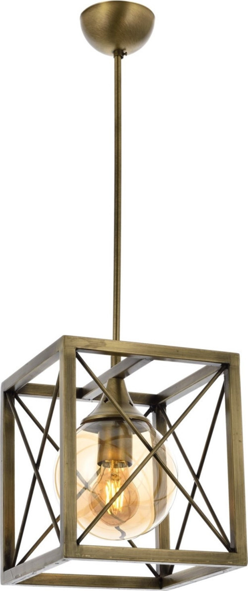 AV-1732-1E Eskitme Kaplama Modern Avize E27 Metal Cam H: 75 cm, Ø: 25 cm