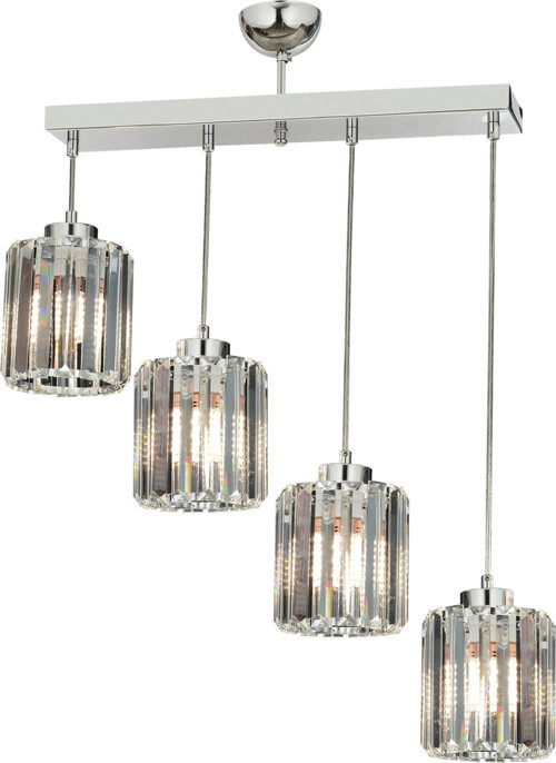 AV-65230-4KY Krom Kaplama Modern Avize E27 Metal Kristal H: 78 cm, WxD: 64x15 cm