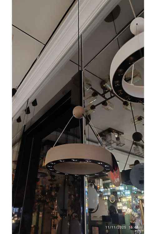 AV-5305-1KV Kahverengi Boya Klasik Avize LED Metal H: 100 cm, Ø: 13 cm