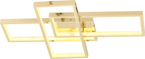 AR-5294-1S Bakır Kaplama Klasik Avize LED Alüminyum Pleksi Glass H: 10 cm, WxD: 50x30 cm