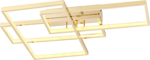 AR-5294-3S Sarı Kaplama Klasik Avize LED Alüminyum Pleksi Glass H: 10 cm, WxD: 65x45 cm