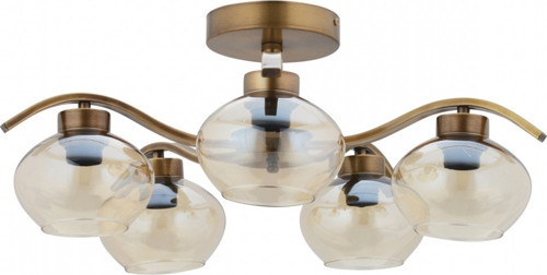 AV-7013-390-5E Eskitme Kaplama Modern Avize E27 Metal Cam H: 25 cm, Ø: 65 cm